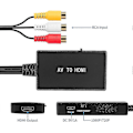 Pikkukuva 4 / 5: Sopiva RCA HDMI -muunnin, komposiitti HDMI-adapteriin tukee 1080p PAL/NTSC
