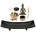 Miniatyrbild 1 av 6: Zen Buddhism Ljusstake Rökelsehållare Set för heminredning