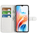 Miniatyrbilde 2 av 5: For Oppo A38 4G Deksel Lommebok Telefon Shell Litchi Tekstur Stativ Lærdeksel Zekai Hvit Stil B Oppo A38 4G