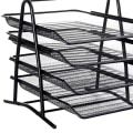 Miniatyrbild 5 av 5: Organizer 4 fack Slitstark mesh Enkel Aasembly organizer 4 fack med triangulärt hörn Svart
