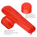 Miniatyrbilde 8 av 8: Profesjonell hårklipper erstatningsdeksel Elektrisk hårklipper Trimmer Cover Shell for WAHLTransparent Red