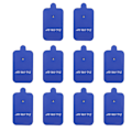 Miniatyrbild 6 av 8: 10st TENS Unit Pads Elektrodplåster Irriterande elektrodterapiplåster för elektroterapi Blå