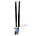 Miniatyrbillede 4 af 8: PCIE WiFi-kort 2.4G 5G Dual Band 1200Mbps Bluetooth 4.0 PCIE WiFi-kort Desktop trådløs netværksadapter