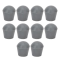 Miniatyrbillede 2 af 8: 10 stk Walking Stick Tip Skridsikker Grå Stærkt Grip Tykke Rund Walking Cane Tip til ældre 0,9 tommer