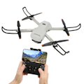 Pikkukuva 5 / 8: XT9 4K Quadcopter taittuva optinen virtaussuuntaus Quadcopter RC Drone Anti Interference 2.4GHz 4 kanavaa vaaleanharmaa