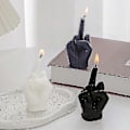 Miniatyrbillede 2 af 3: Kreativ Midterfinger Form Gestus Duftlys Niche Sjov Særpræget Små Gaver Boligindretning Fødselsdagsgave Sort