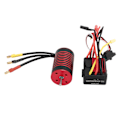 Miniatyrbild 2 av 8: RC Borstlös Motor ESC Set Vattentät Programmerbar Motor Elektronisk Hastighetsregulator Set för Traxxas 1/12 Bilar 2800KV