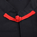 Miniatyrbillede 8 af 8: 2 stk. Vintage Unisex Kokkeuniform Sæt Kokkejakke Langærmet Kokkefrakke med Forklæde (Sort XXL)