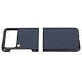 Miniatyrbilde 5 av 8: Lær Hard Case for Samsung Galaxy Z Flip 3 Mobiltelefon Støtsikker Anti-ripe Deksel Blå
