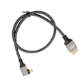 Miniatyrbillede 8 af 8: 4K HD Multimedia Interface Kabel 60Hz 18Gbps High Speed ​​Micro HD Multimedia Interface Han til HD Multimedie Interface Han højre albue 0,5M