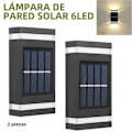 Miniatyrbillede 1 af 5: Solar Væglampe Udendørs Vandtæt Op og Ned Lys Have Dekoration Solar Hjem Ekstern Belysning Varmt Lys 2 stk