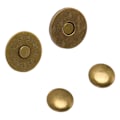 Pikkukuva 7 / 8: 50 sarjaa magneettinapin kiinnitysnapit 18x2 mm ohut, korkeakovuus metalliseos Magneettiset kiinnikkeet kukkaro Vaatetus Pronssi