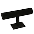 Miniatyrbild 2 av 8: T Bar Armbandshållare Flanell Utseende Delikat Modern Watch Display Stand Smycken Display Svart