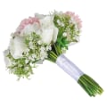 Miniatyrbild 6 av 8: Håller blomma ren elegant romantisk vacker bröllopsbukett för kontor i sovrummet