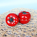 Miniatyrbillede 4 af 5: Tomatformet Mekanisk Køkken Timer 60 Minutters Nedtælling Madlavning og Bagehjælper Stor og Lille Størrelse