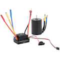Pikkukuva 8 / 8: Vedenpitävä harjaton moottori 3650 3500KV 60A ESC-sarjalla 4 mm:n kullatulla banaaniliittimellä 1/10 RC-autoon