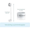 Miniatyrbild 3 av 5: Fold & Cold Mini utdragbar fläkt med batteri Kraftfull USB-fläkt med 10 timmars batteritid Flexibelt stativ och bordsfläkt Utdragbar upp till 1 m i h