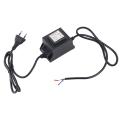 Miniatyrbilde 1 av 8: Vanntett transformator 12V utgang for LED undervannslys svømmebasseng (EU Plugg 220V)