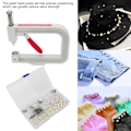 Miniatyrbillede 4 af 6: DIY Pearl Setting Machine Kit - Håndlavede perler nitteknap Craft dekorationstilbehør