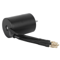 Miniatyrbillede 2 af 8: 3650 vandtæt 4-polet ikke-induktiv børsteløs motortilbehør til 1/8 1/10 RC-bil (sort) (2300KV)