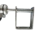 Miniatyrbild 3 av 4: 5 Heavy Duty gummifjäderbelastad grinddörrhjul - Silver