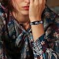 Miniatyrbillede 4 af 5: Fitbit Inspire 3 Nylon Solo Loop Sport Watch Band - Sort19