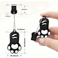 Miniatyrbillede 4 af 5: USB Flash Drive 128 GB, USB 2.0 Flash Drive, 128 GB Bærbar USB Stick USB Flash Drive Ekstern Lagring Hukommelse til Computere Fjernsyn Bil Sort
