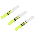 Miniatyrbillede 7 af 8: 3 stk Cylindrisk natfiskeri LED flyder Lysende glødende flyderhale LED lyspind Værktøj Grøn