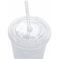 Miniatyrbilde 2 av 4: Dobbelt Lag Gjenbrukbart Kopplokk Med Gjenbrukbare Sugerør Kaffe Smoothie Juice Iskaffe