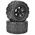 Pikkukuva 1 / 8: 2 kpl Pyöränrenkaan vaihto sopii HS 18301 18302 18311 18312 1/18 RC-autoon