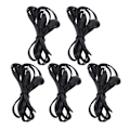 Miniatyrbillede 6 af 8: 5 stk elektrodeledning sort 2,5 mm stik elektrodeledning til TENS Machine Digital Treatment Machine 3,9 fod