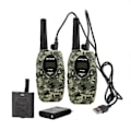 Miniatyrbild 1 av 5: RT628 Kamouflage Uppladdningsbara Walkie Talkies för Barn 1 Par, med Li-ion Batteri och Laddningskabel, Lång Räckvidd Leksak för Barn för Inomhus- eller Utomhusaktiviteter, Ca