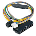 Pikkukuva 5 / 5: ATX Main 24Pin Naaras - 6Pin Uros 6Pin PCI-E PSU Virtalähdeadapteri