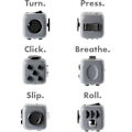 Miniatyrbild 3 av 5: Fidget Cube - Vit, Anti Stress Leksak för Barn och Vuxna, Ångestlindring, Dekompressionsleksak med 6 Lugnande Moduler