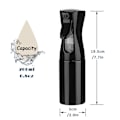 Miniatyrbilde 4 av 7: 200ml Hårsprayflaske Tom Trigger Sprøyteflaske Påfyllbar Fin Mist Sprayer Flaske for Krøllete Hår Temming Hår Frisering