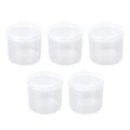 Miniatyrbillede 1 af 8: Powder Puff Opbevaringsboks Gennemsigtig Støvtæt Bærbar Makeup Puff Container Etui til Beads Tabletter 5 stk.