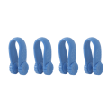 Miniatyrbillede 7 af 8: 4 stk. Håndtrykspunktklemme Blomsterform Reducer spænding Universal Mini Migræne Relief Clip Blå