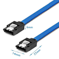 Pikkukuva 3 / 5: Iii-kaapeli, 1 kpl 6 Gbps suora HDD SDD -datakaapeli lukituksella, 40 cm, SATA HDD SSD CD -asemalle CD-kirjoittimelle
