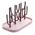 Miniatyrbilde 5 av 5: ABS Oppvaskstativ - Kaktusform - for babyflasker, bestikk, smokker, halskjeder, øredobber, ringer, kopper (Rosa)