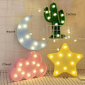 Miniatyrbillede 2 af 8: Dekorative LED Crescent Moon Star Cloud Night Lights til børn og voksne A A