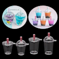 Miniatyrbilde 2 av 5: 10 Stk Mini Simulering Melk Te Kopp Miniatyr Realistisk Kaffekopp Dekor B