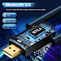 Miniatyrbillede 4 af 5: Computer USB Bluetooth Audio Headset Modtager Transmitter