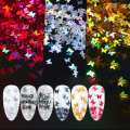 Pikkukuva 5 / 8: 12 väriä Butterfly Glitter Nail Paljetit Nail Art Flakes Värikkäät Konfetti Glitter Tarra Tarrat