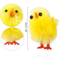 Miniatyrbild 4 av 5: 60 minipåskkycklingprydnader - Yellow Chick vårdekor för hem, trädgård, fester och barngåvor