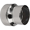 Miniatyrbillede 2 af 3: Adapter til skorstensrør i rustfrit stål - 80 mm / 60 mm (1 stk.)