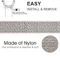 Miniatyrbilde 5 av 5: Justerbar nylon klokkestropp for Huami Amazfit T-Rex/ T-Rex Pro/ Ares - Svart