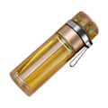 Miniatyrbillede 1 af 8: Glas gennemsigtig te flaske bærbar te vand flaske te og vand separation flaske guld