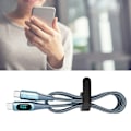 Miniatyrbillede 6 af 8: Hurtig opladning datakabel PD LED digitalt display USB datakabel til notebook tablet telefon 6,6ft blå