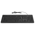 Miniatyrbilde 3 av 8: USB kablet tastatur 104 taster Silent Business Mute Keyboard PC Bærbar datamaskin T15