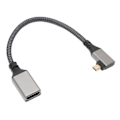 Miniatyrbillede 3 af 8: HD multimedie interfacekabel 4K 60Hz han til hun mikro til HD multimedie interface kabel til pc kamera projektor venstre 0,2 meter / 7,87 tommer